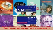 Read  Kaplan SAT Subject Test Mathematics Level 1 20112012 Kaplan SAT Subject Tests Ebook Free