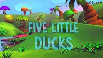 Five Little Ducks Went Out One Day | 3D Animation Nursery Rhymes | Kids Songs