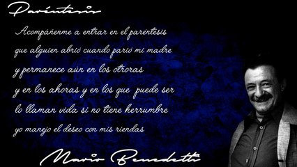 Paréntesis - Mario Benedetti