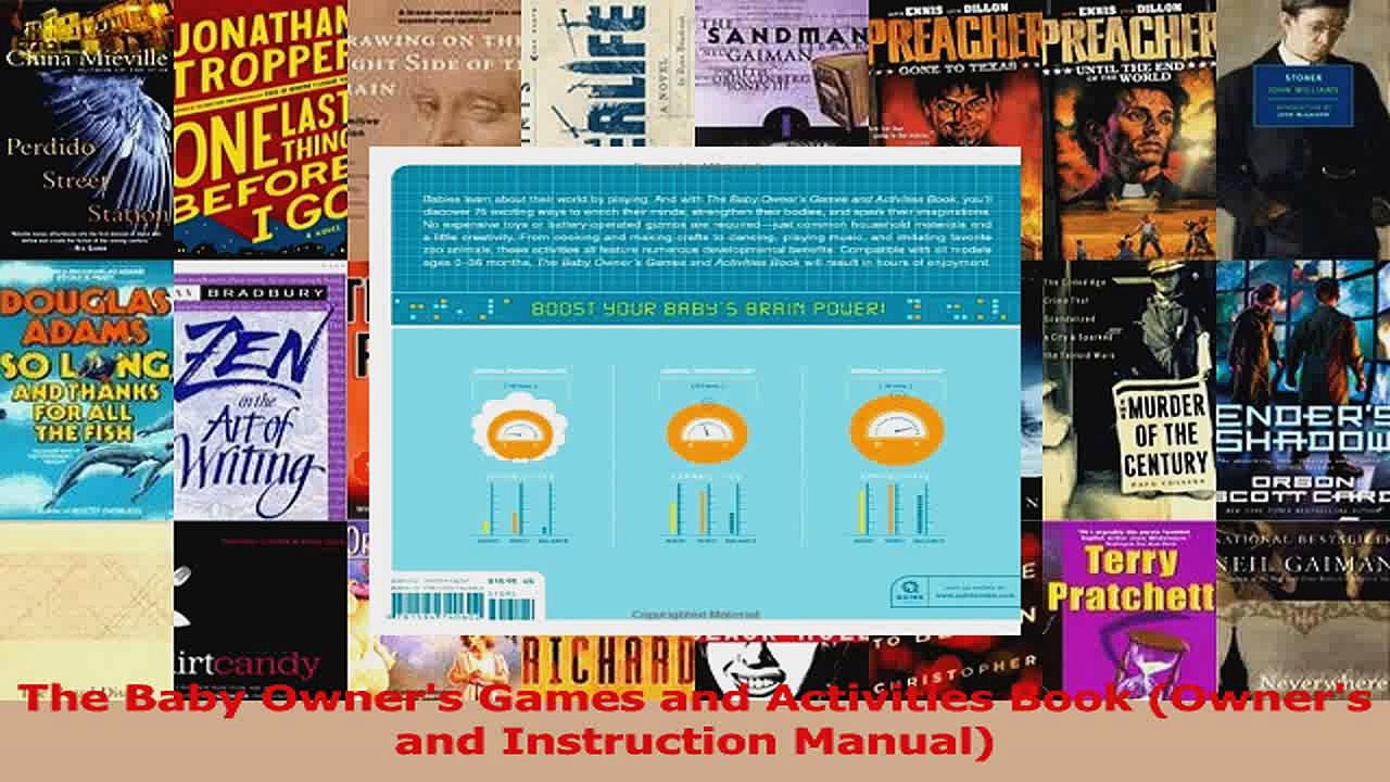 The Baby Owners Games and Activities Book Owners and Instruction Manual Read Online