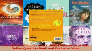 Read  The Official Guide for GMAT Verbal Review 2016 with Online Question Bank and Exclusive Ebook Free