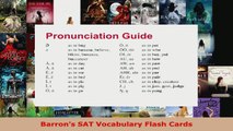 Read  Barrons SAT Vocabulary Flash Cards EBooks Online