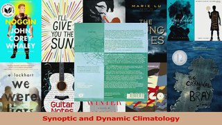 Read  Synoptic and Dynamic Climatology Ebook Free