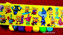Play Doh Rainbow Egg Spongebob Peppa Pig Minnie Cars Mario Frozen Elsa LPS Dora Disney Toy