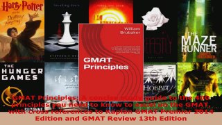 Read  GMAT Principles A concise study guide to the 400 principles you need to know to excel on Ebook Free