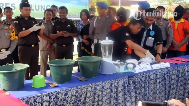 Polres Bulungan Blender 4 Kilogram Sabu