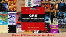 Read  Kaplan GRE Exam Verbal Workbook Ebook Free