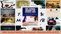 Read  GREVerbal Behind The Scenes Discover BTS of ETS EBooks Online