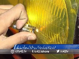 Civilian set up anti fog lights on their vehicles