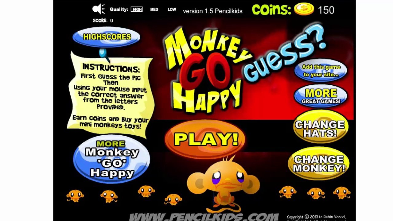 monkey go happy playing online