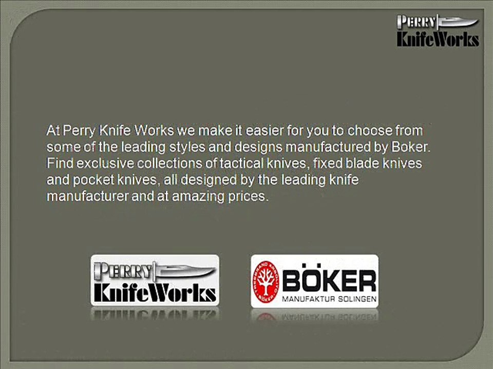 Boker Knife at Perry Knife Works