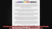 The Micronutrient Miracle The 28Day Plan to Lose Weight Increase Your Energy and Reverse