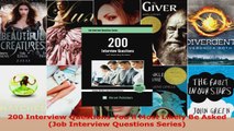 Read  200 Interview Questions Youll Most Likely Be Asked Job Interview Questions Series PDF Online