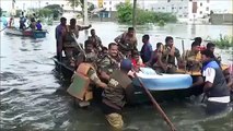 Indian Army Rescue Operation in flooded areas of Chennai City , India
