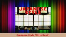 Read  Japanese Style Style Book Ebook Free