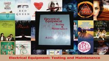 Download  Electrical Equipment Testing and Maintenance PDF Free