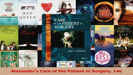 Alexanders Care of the Patient in Surgery 14e PDF