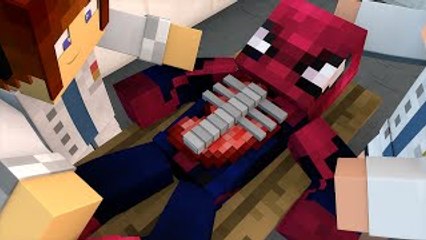Minecraft cirurgia do homem aranha(Minecraft Animated)