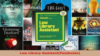 Read  Law Library AssistantPassbooks Ebook Free