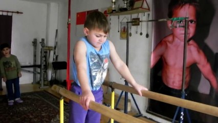 for the huge request of new video ,Giuliano present 2014 plache on parallel bars