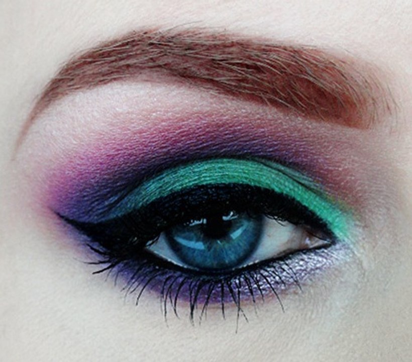 Greens & Purples Eye Makeup Tutorial