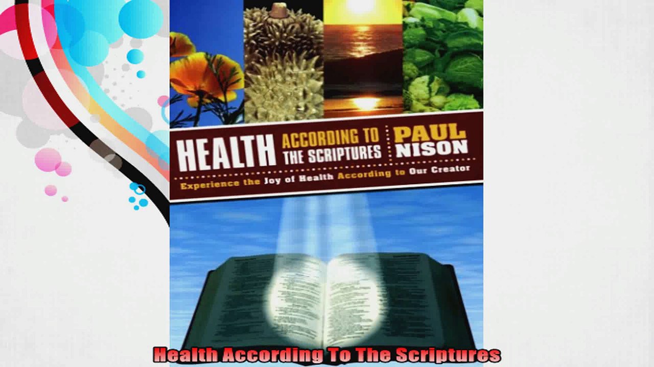 Health According To The Scriptures