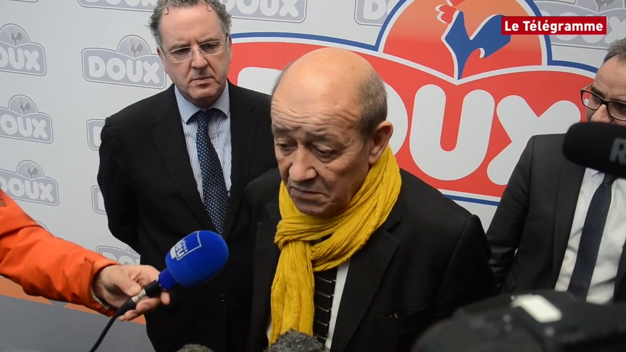 Châteaulin. Jean-Yves Le Drian en visite chez Doux
