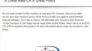 San Diego Auto Insurance