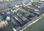Aerial Footage Details Devastation Caused by Storm Desmond Flooding in Cockermouth
