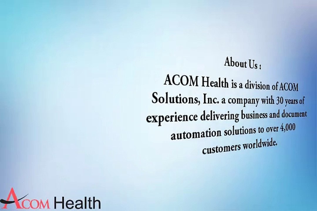 Chiropractic Billing & Scheduling Software By ACOME HEALTH