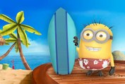 Despicable Me 2 - Minion Video Games - Minion Rush Beach Run Find Apple Ep4