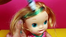 BABY ALIVE ❤ RAINBOW HAIR ❤ DIY Color Hair Dye Markers Baby Doll Toy Kids Craft Fun Toys Video