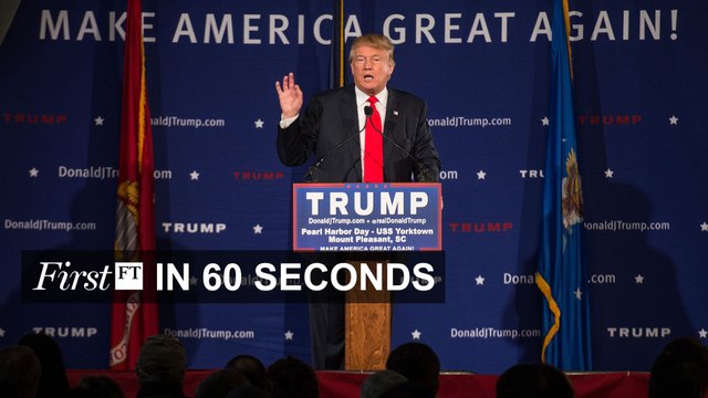 FirstFT - Trump calls for Muslim ban, miners take action