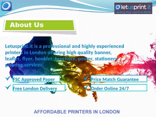 Printing Services London