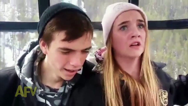 De loin le moment le plus flippant quand on fait du ski... Vertige