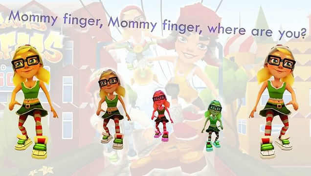 Subway Surfers Finger Family Song Daddy Finger Nursery Rhymes Moscow Full animated cartoon catoonTV!