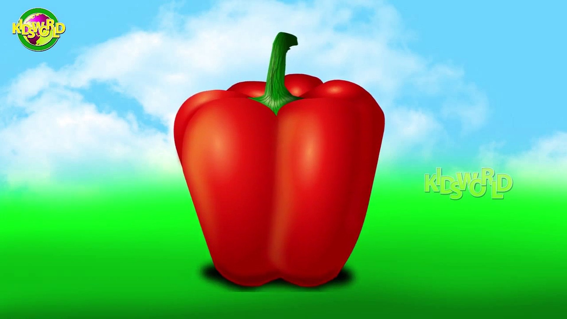 Capsicum Cartoon Finger Family Nursery | Finger Family Rhymes | Kids World | Finger Family