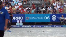 Demi-finale de l'Europétanque Département des Alpes-Maritimes à Nice 2015 : Sevilla vs Quintais