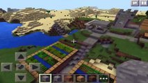 EPIC MESA GOLDMINE SEED w/ a Village!!! - Minecraft Pocket Edition