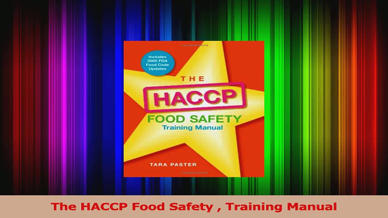 Download The HACCP Food Safety Training Manual Ebook Free video