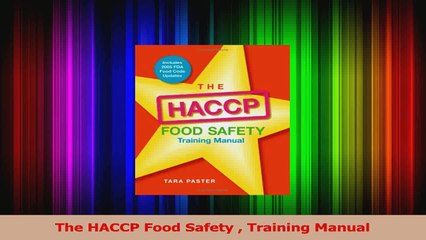 Download  The HACCP Food Safety  Training Manual Ebook Free