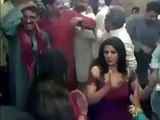 Baba making fun with dancer girl front of people