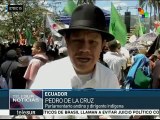 Ecuatorianos llaman a los latinoamericanos a la unidad