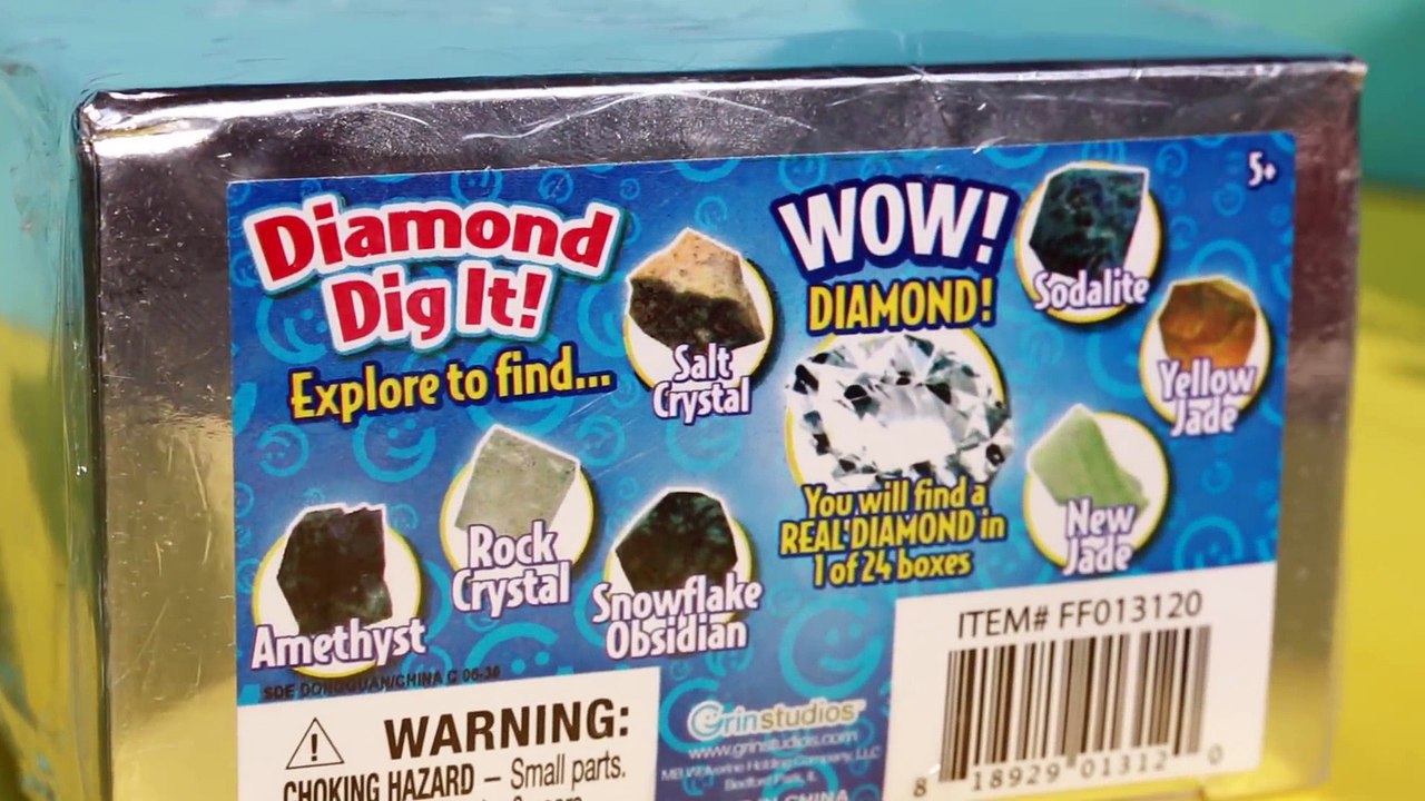 GIANT SURPRISE DIY Mystery DIAMOND or Rock _ Christmas Stocking Stuffer Kids Dig It Huge Surprise