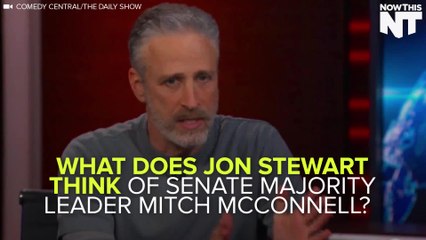 Jon Stewart Returns To The Daily Show To Say Mitch McConnell "Doesn't Give A Sh*t"