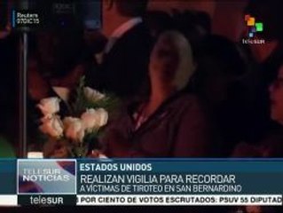 EE.UU.: realizan vigila para recordar a las víctimas de San Bernardino