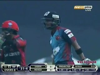 Shahid Afridi Best Spell in 4 overs In BPL 2015