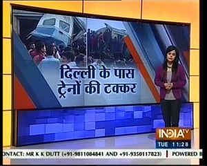 Trains Hadsa in Haryana at Palwal Driver Killed