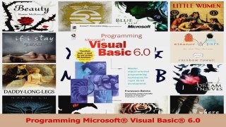 Read  Programming Microsoft Visual Basic 60 PDF Online