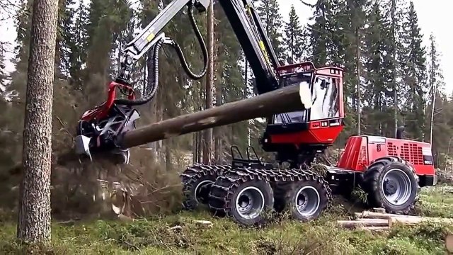 Японская чудо техника для рубки леса
